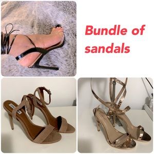 Bundle of heeled sandals